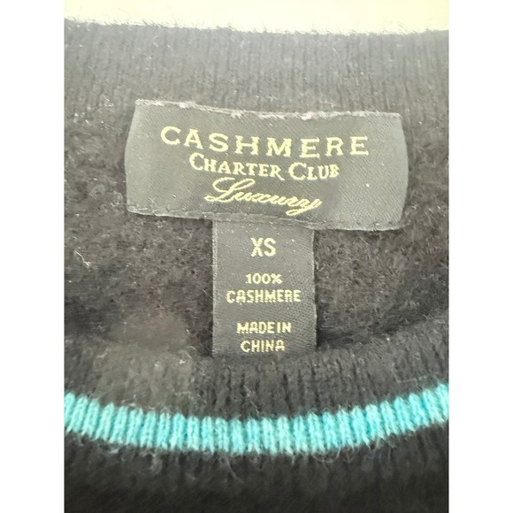 Charter Club Luxury 100% Cashmere Casual, Chic Crew Neck Sweater XS - Picture 5 of 8